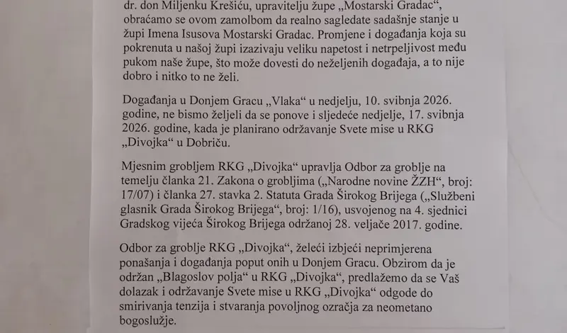 Kontroverzni don Milenko Krešić dobio pismo puno milosrđa od Divojaka, a onda se opet upetljao u podjelu hrvatskog puka