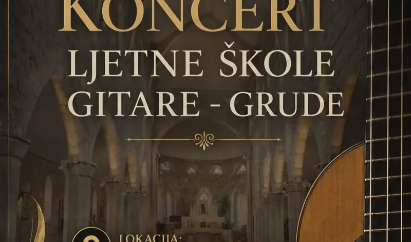 Koncert Ljetne škole gitare u Grudama: Glazbena večer u crkvi sv. Katarine