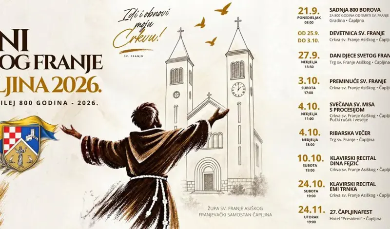 Bogat program za Dane sv. Franje u Čapljini