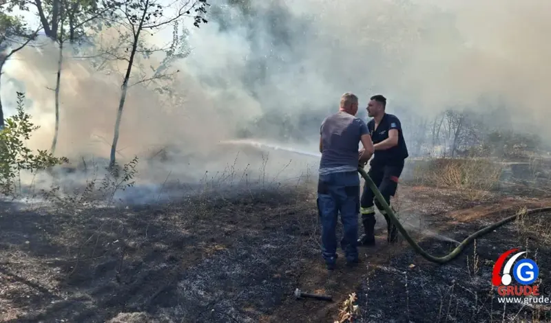 Grudski vatrogasci spasili kuću u Drinovcima FOTO