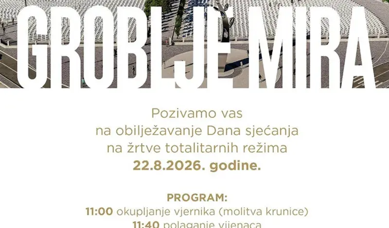 Mons. Dražen Kutleša predvodit će misu na Groblju mira povodom Europskog dana sjećanja