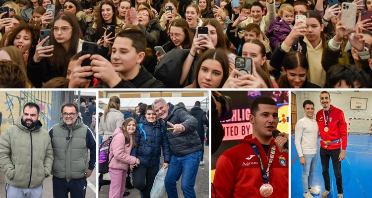 FOTO: Evo kako je bilo u Ljubuškom, zlatni rukometaši s broncom oko vrata osvojili su srca svih