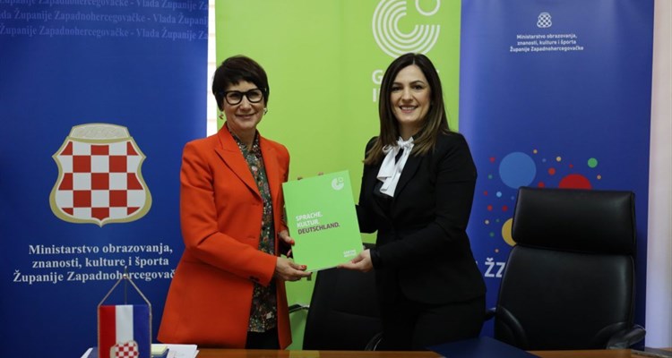 Potpisan Sporazum o suradnji između Goethe instituta i Ministarstva obrazovanja, znanosti, kulture i športa ŽZH