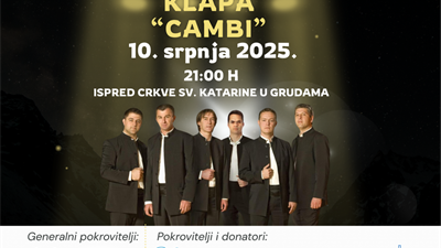 Klapa Cambi stiže u Grude!
