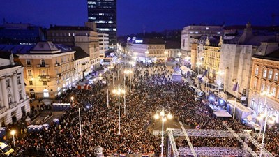 Doček hrvatskih rukometaša u Zagrebu prošao bez incidenata