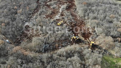 Teški strojevi na trasi brze ceste prema RH u općini Grude, u planu benzinska, motel...