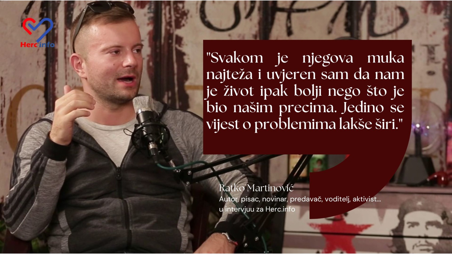 Ratko Rale Martinović, vaš najdraži voditelj Podcasta za Herc.info: Sve ovo što se događa već smo vidjeli u prošlosti
