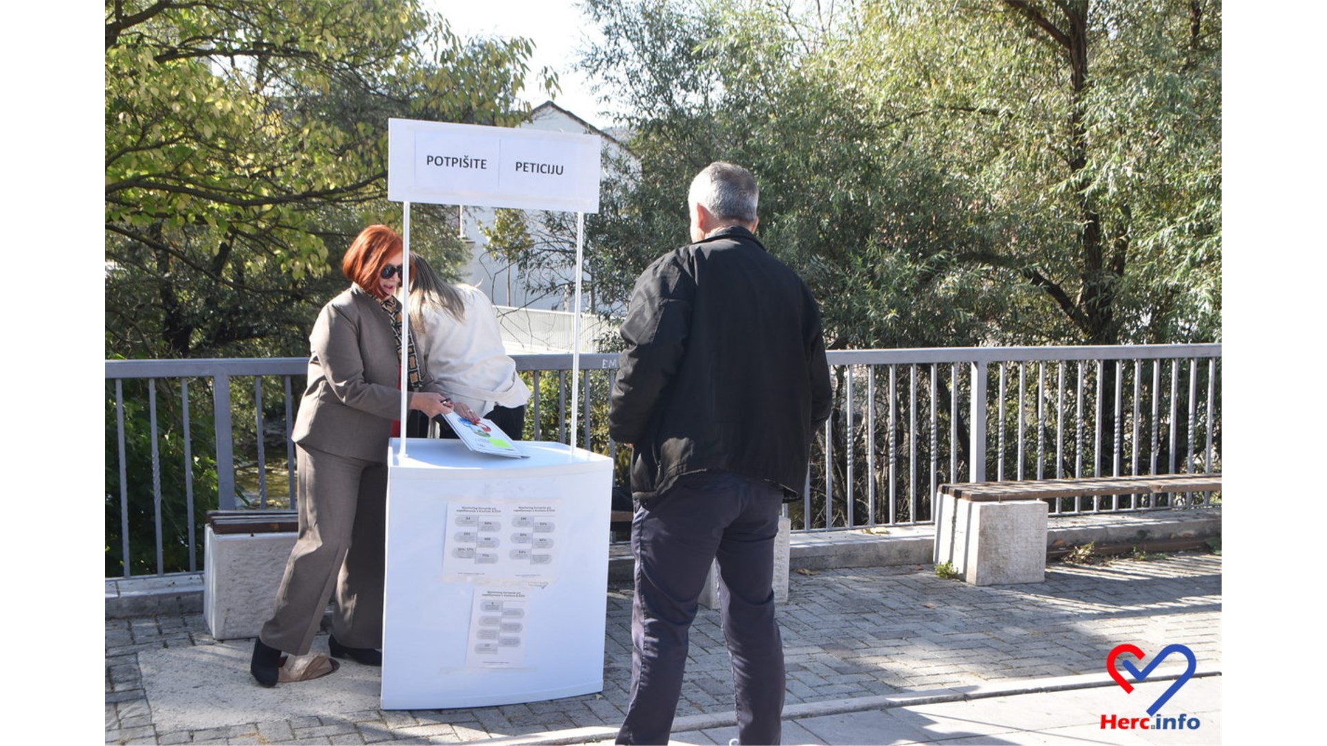 FOTO: U Širokom Brijegu građani iz ZHŽ-a potpisivali peticiju protiv korupcije