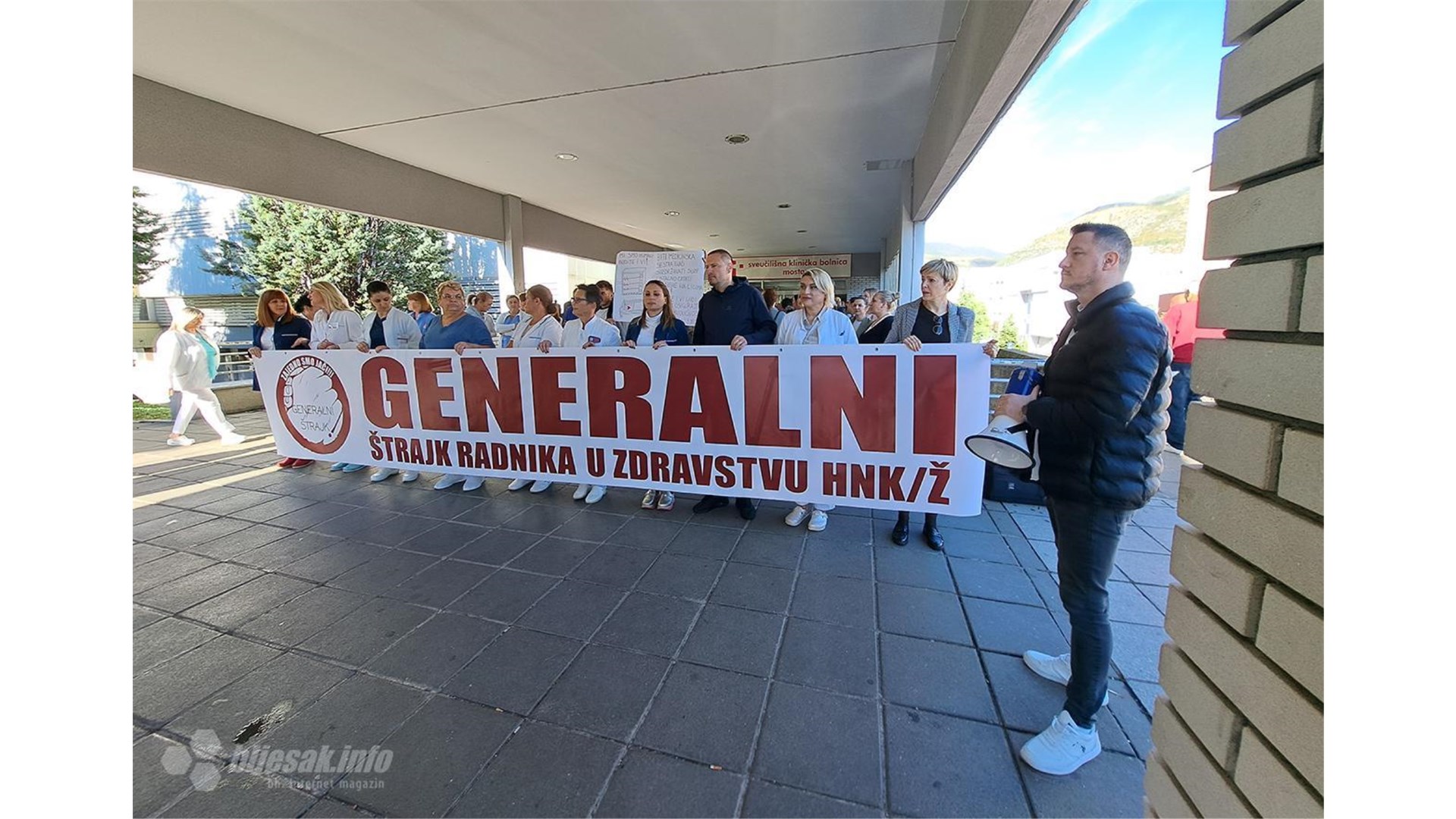 Zdravstveni radnici u HNŽ stupili u generalni štrajk
