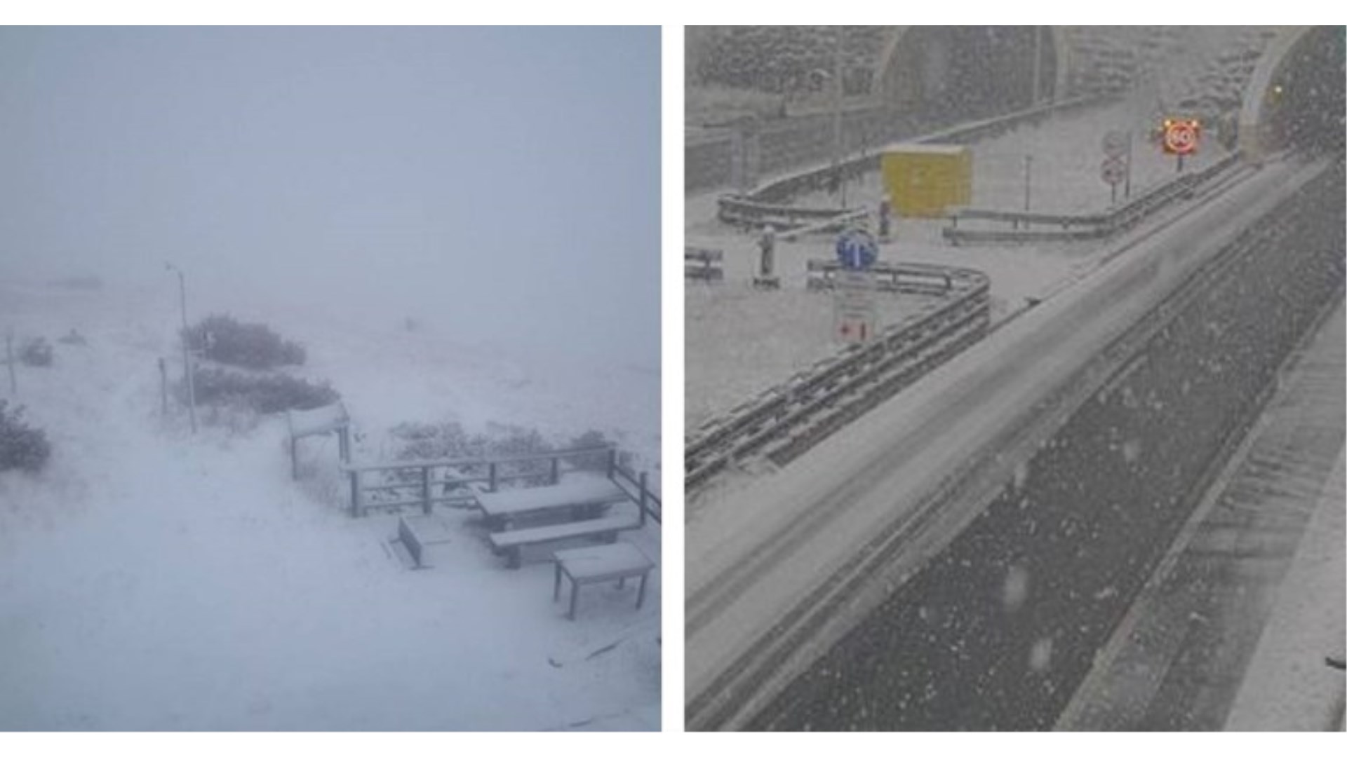Snijeg pada na planinama Dalmacije, temperature svugdje značajno niže