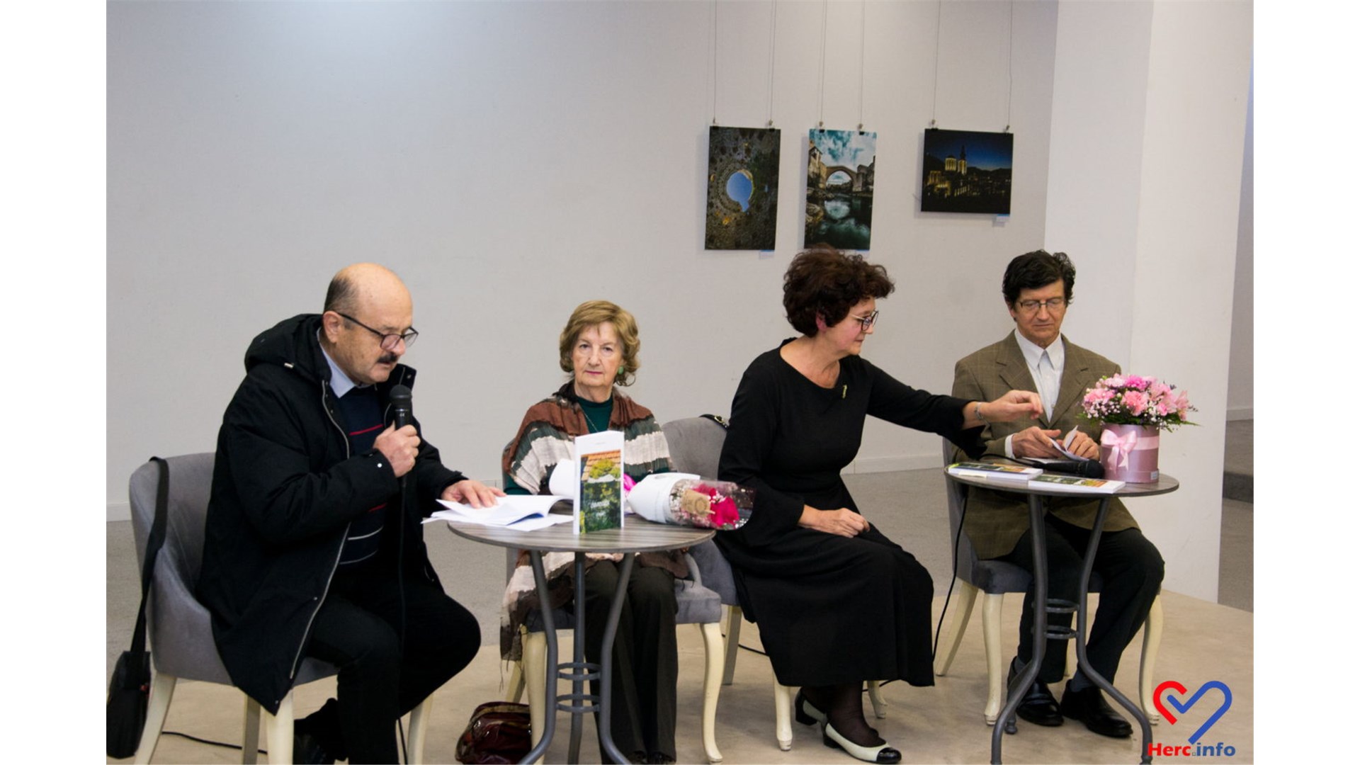 FOTO: Snježana Lovrić, pjesnikinja i slikarica podrijetlom iz Drinovaca, u prepunoj Kosači predstavila knjigu 'Čuvarkuća u tišini'