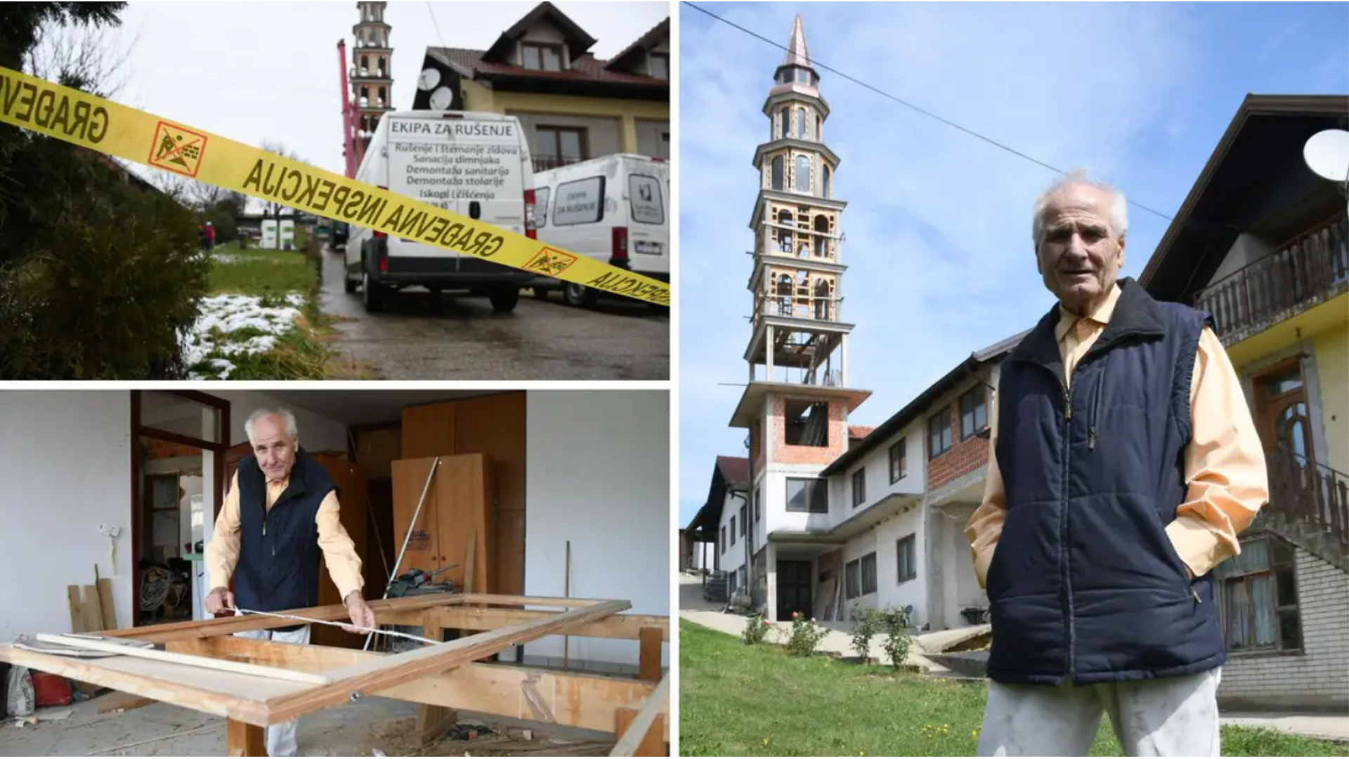 Inspekcija ruši toranj kojeg je samo jedan čovjek završio za Svi svete! Graditelj: Slijedio sam san, a danas sam tužan