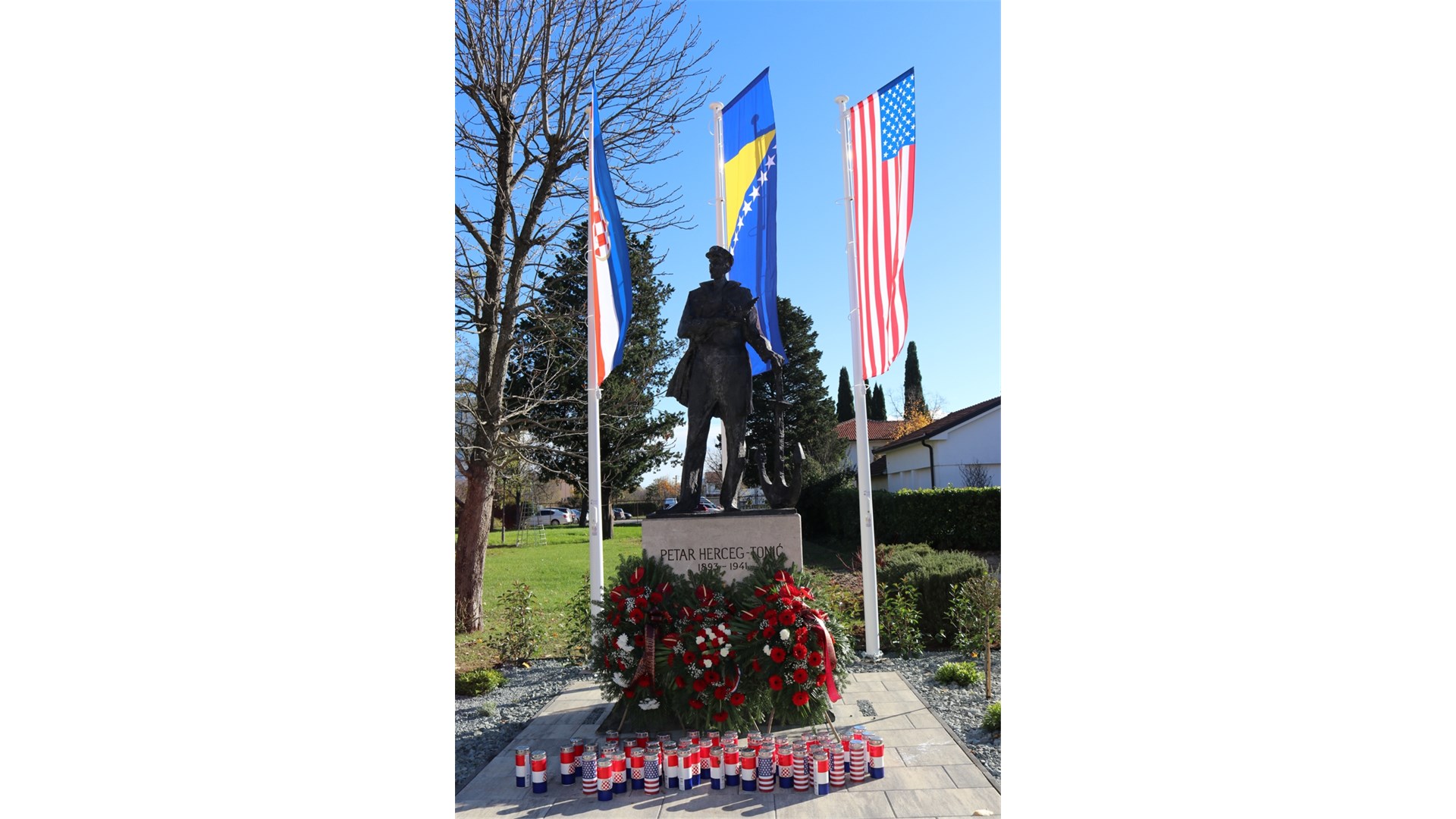 U rodnom Ljubuškom podignut spomenik američkom heroju Drugog svjetskog rata