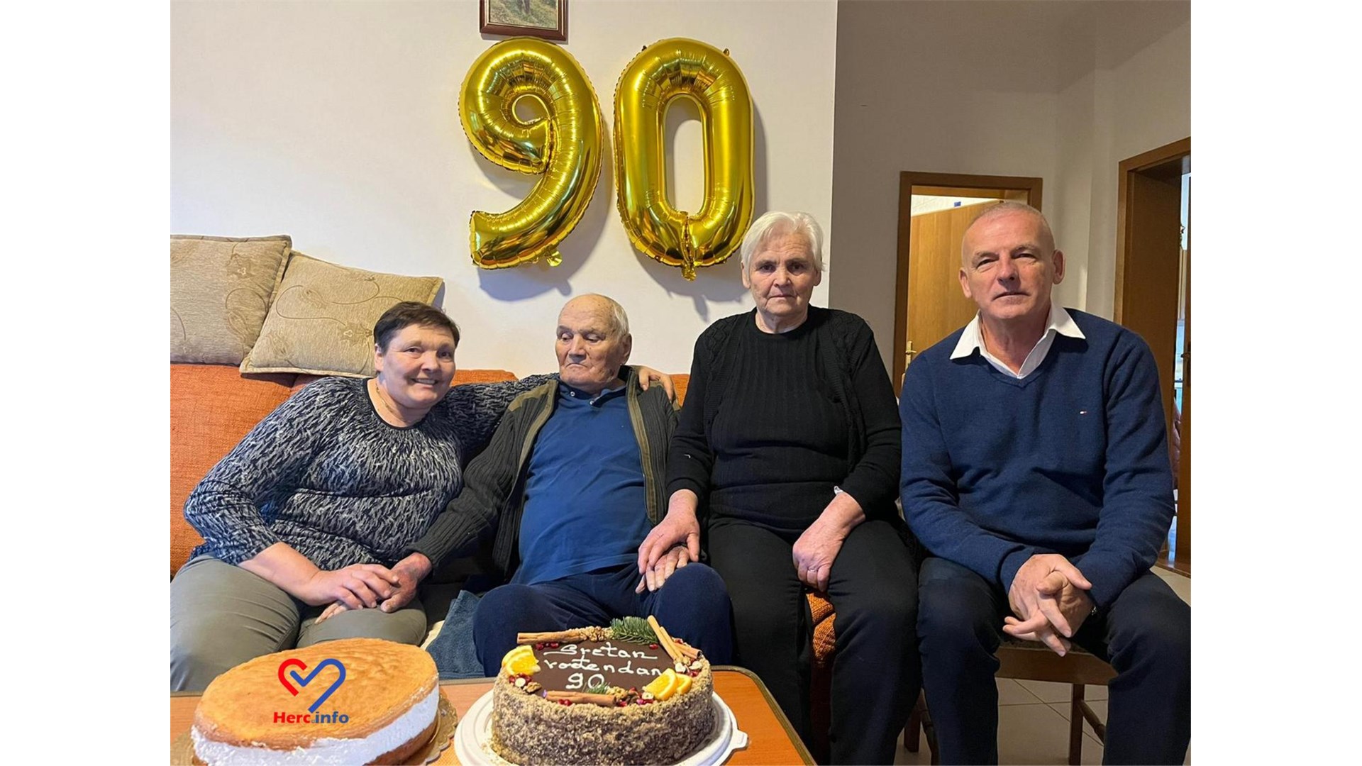 Stanko Širić iz Posušja proslavio 90. rođendan. Radni vijek proveo u tvrtki Polivinil, u ratu izgubio sina Petra