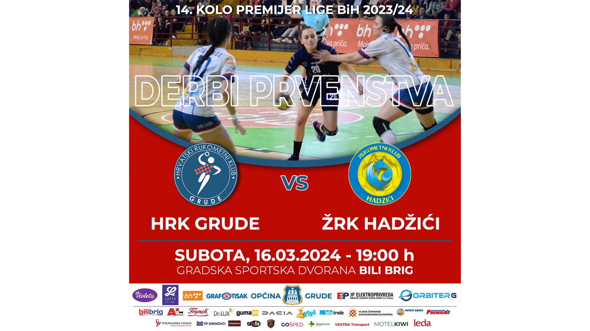 U subotu derbi prvenstva u Grudama