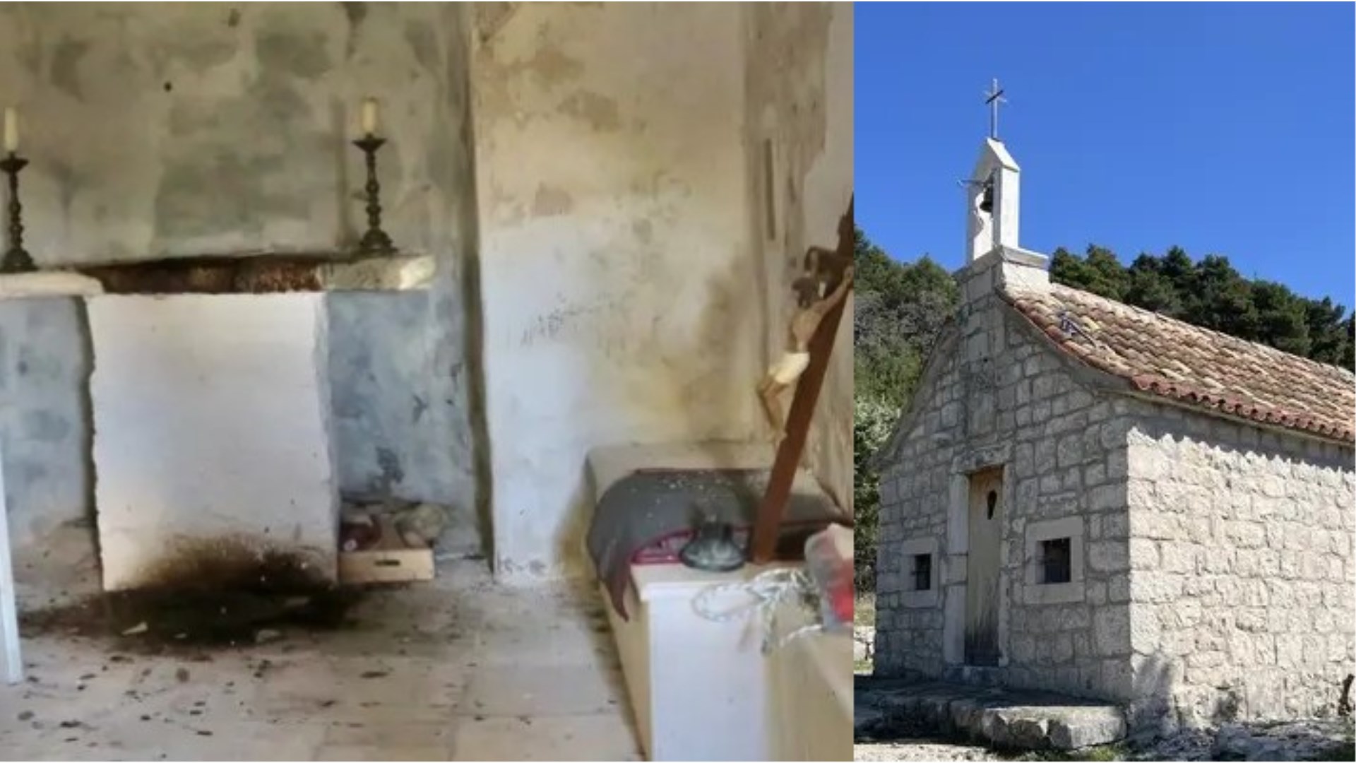 Užas kod Kaštela: Provalili u crkvu, zapalili vatru u oltaru i napravili roštilj! I to pred Uskrs!