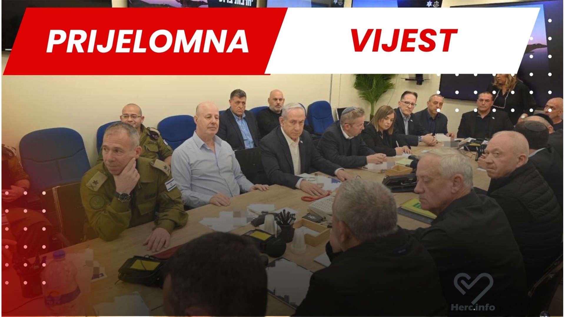 Benjamin Netanyahu okupio dužnosnike u vojnom stožeru