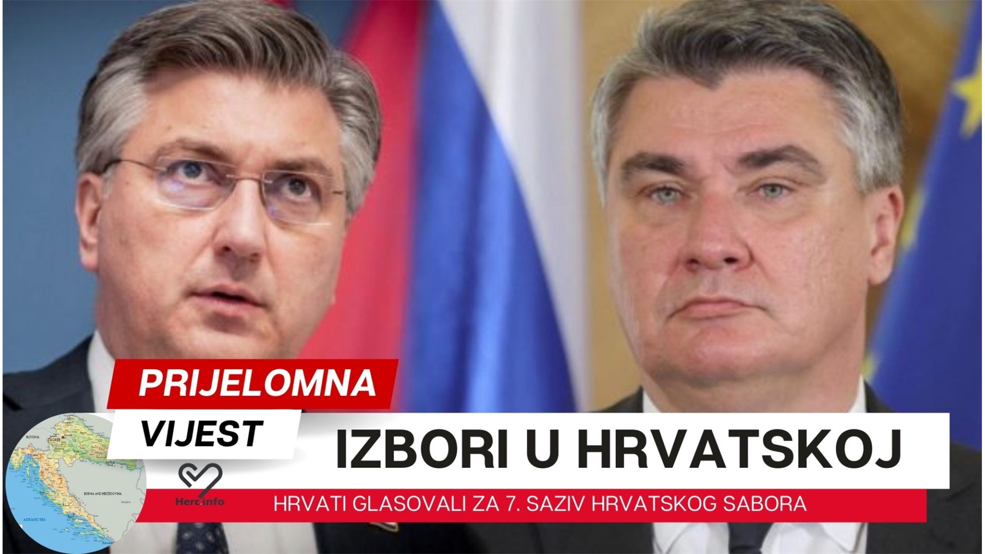 HRVATI SU IZABRALI! OVO SU PRVE IZLAZNE ANKETE OD 19.00 SATI