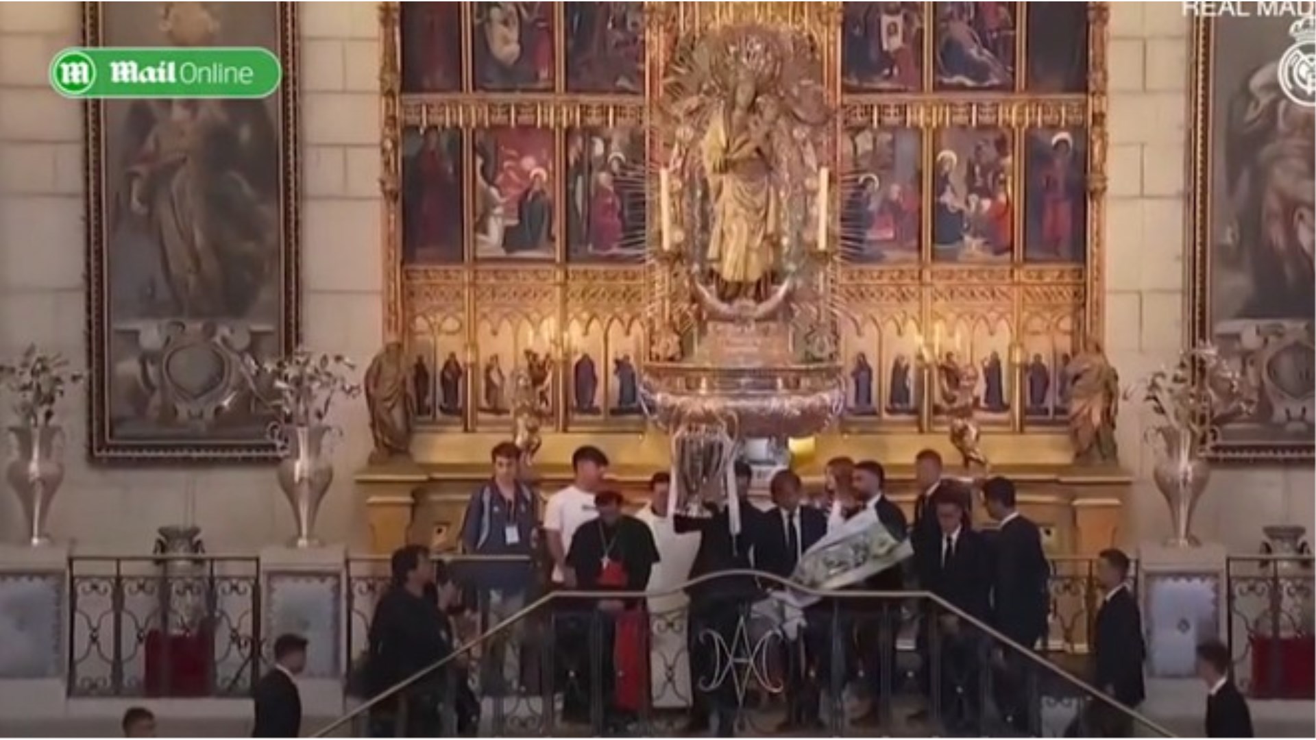 Igrači Real Madrida pehar Lige prvaka prikazali Gospi! Modrić nosio cvijeće