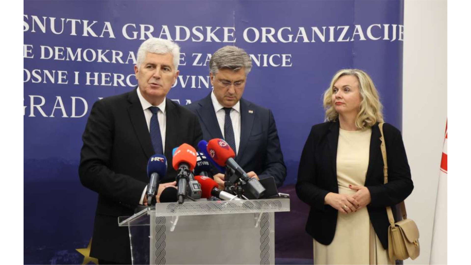 Plenković i Čović: Snažna podrška BiH na europskom putu, ali i suradnja sestrinskih stranaka