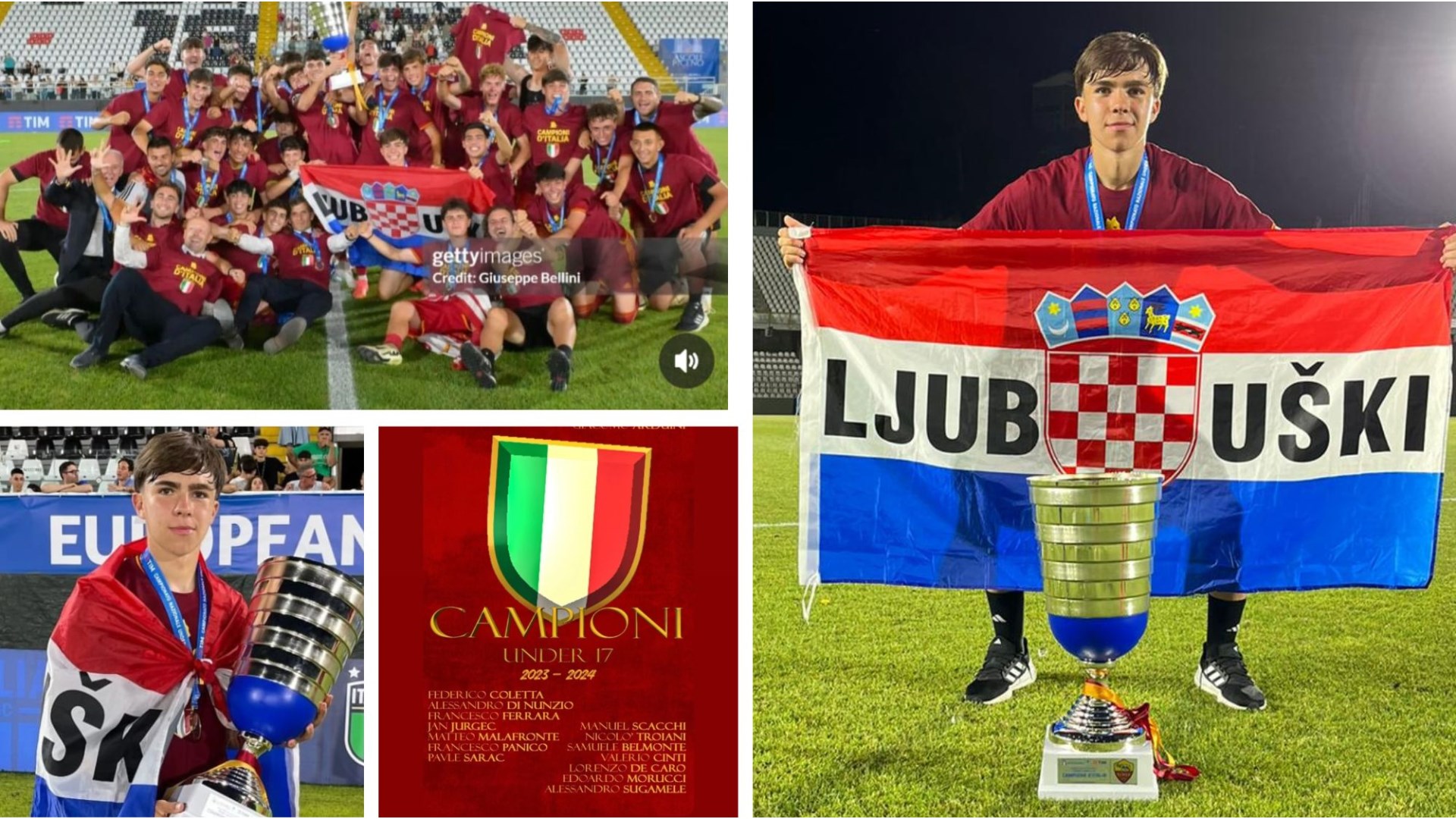 Ovo je prvak Italije iz Ljubuškog! Pavle Šarac s Romom osvojio Scudetto