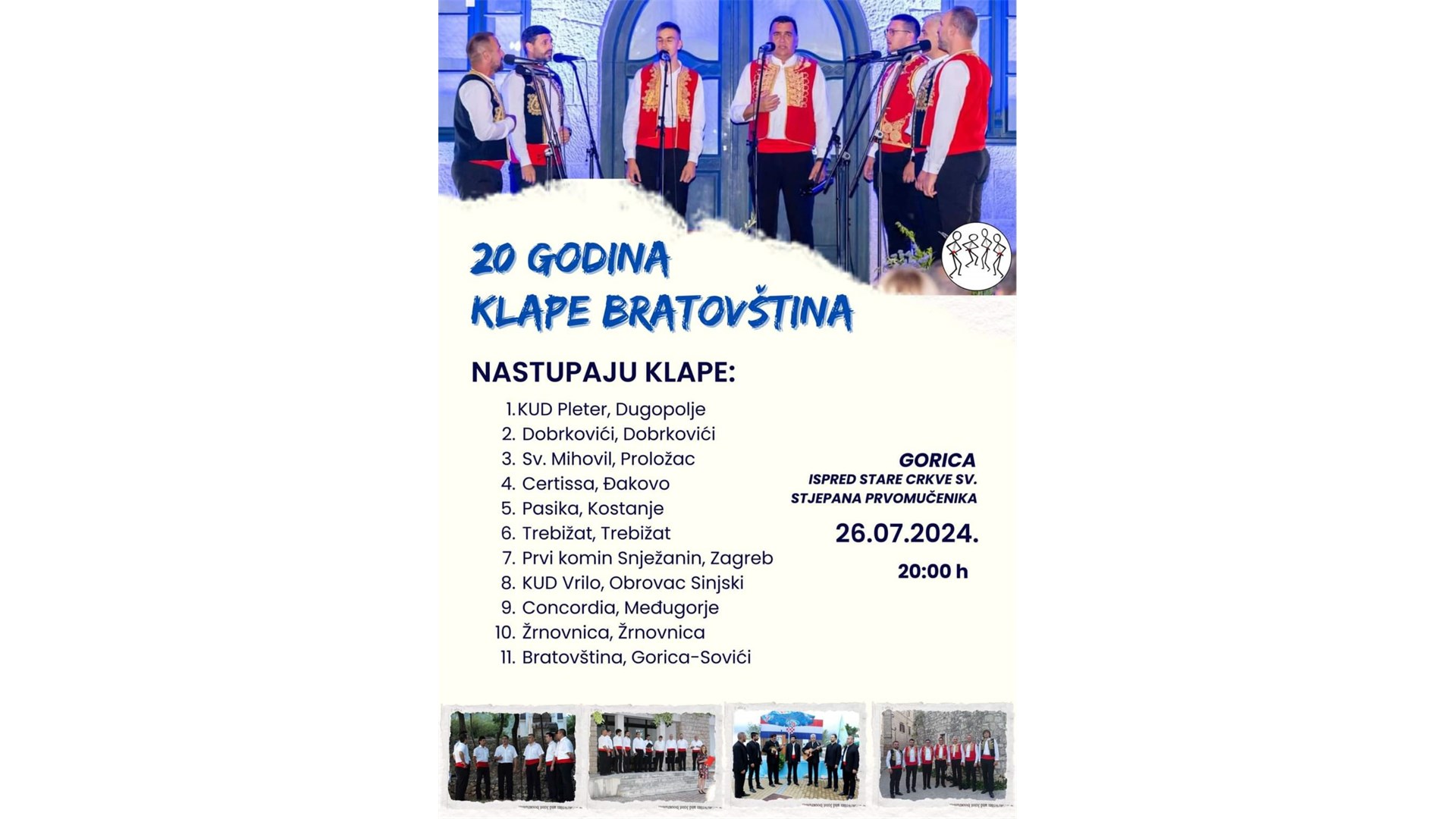 U župi Gorica-Sovići izložba slika i koncert klapa