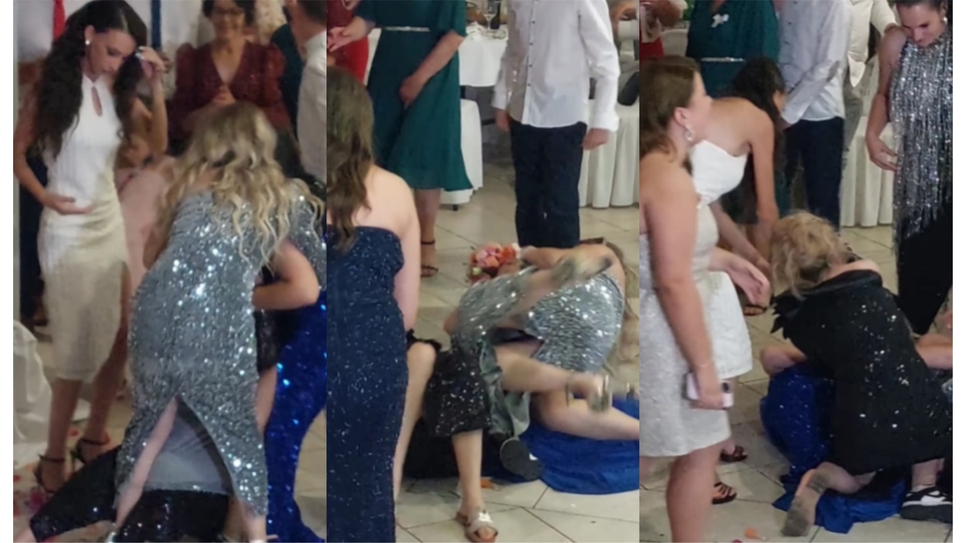 Borba djevojaka u hvatanju buketa začinila je svadbenu sezonu! VIDEO