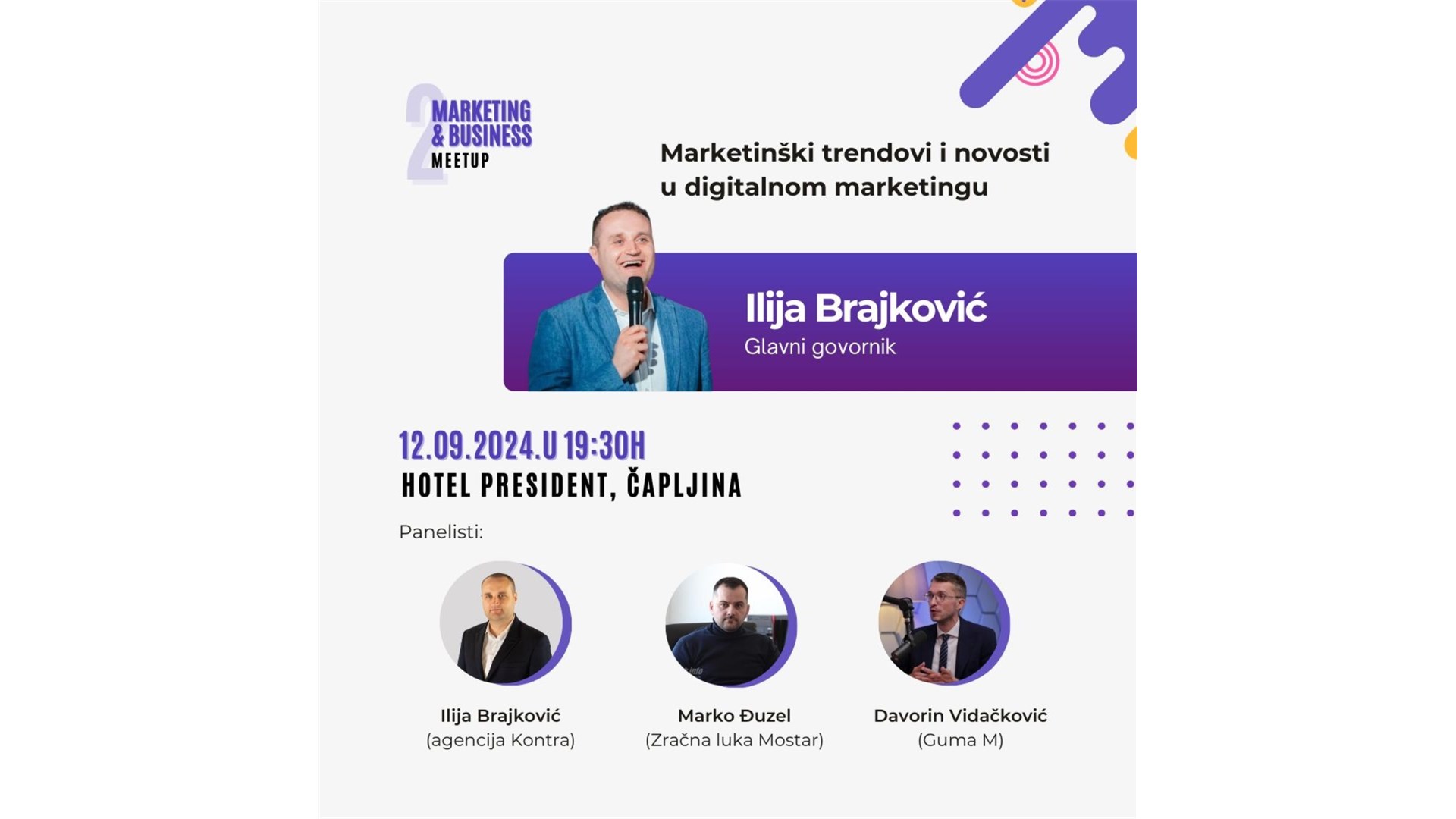 NAJAVA - 2. Marketing i Business meetup u Čapljini