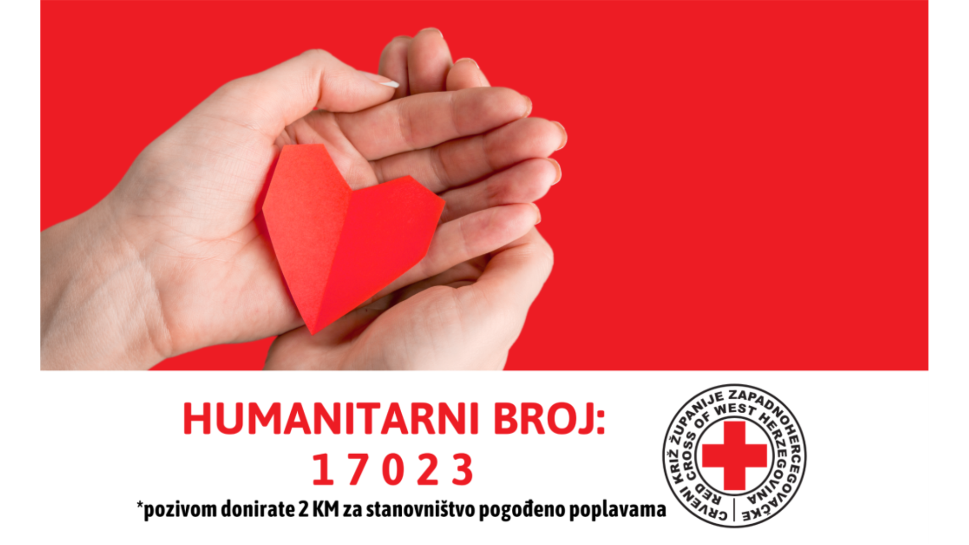 Crveni križ ŽZH pokrenuo humanitarnu akciju prikupljanja pomoći
