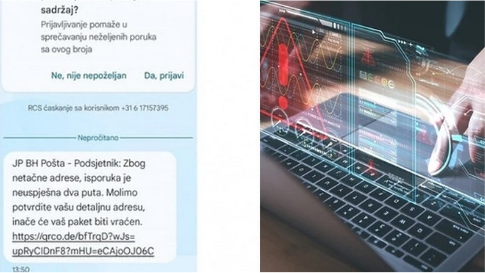 Jeste dobili SMS poruku? Žitelji BiH na udaru prevaranata, Policija uputila upozorenje