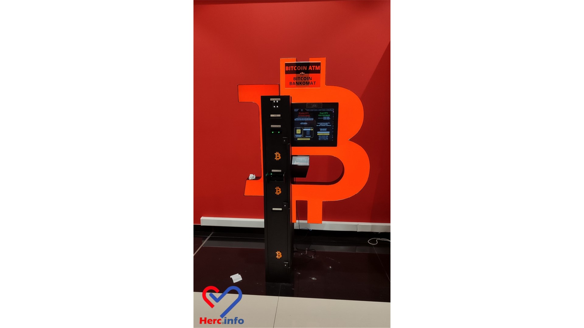 FOTO: Prvi Bitcoin bankomat u Hercegovini u Mepas mallu u Mostaru