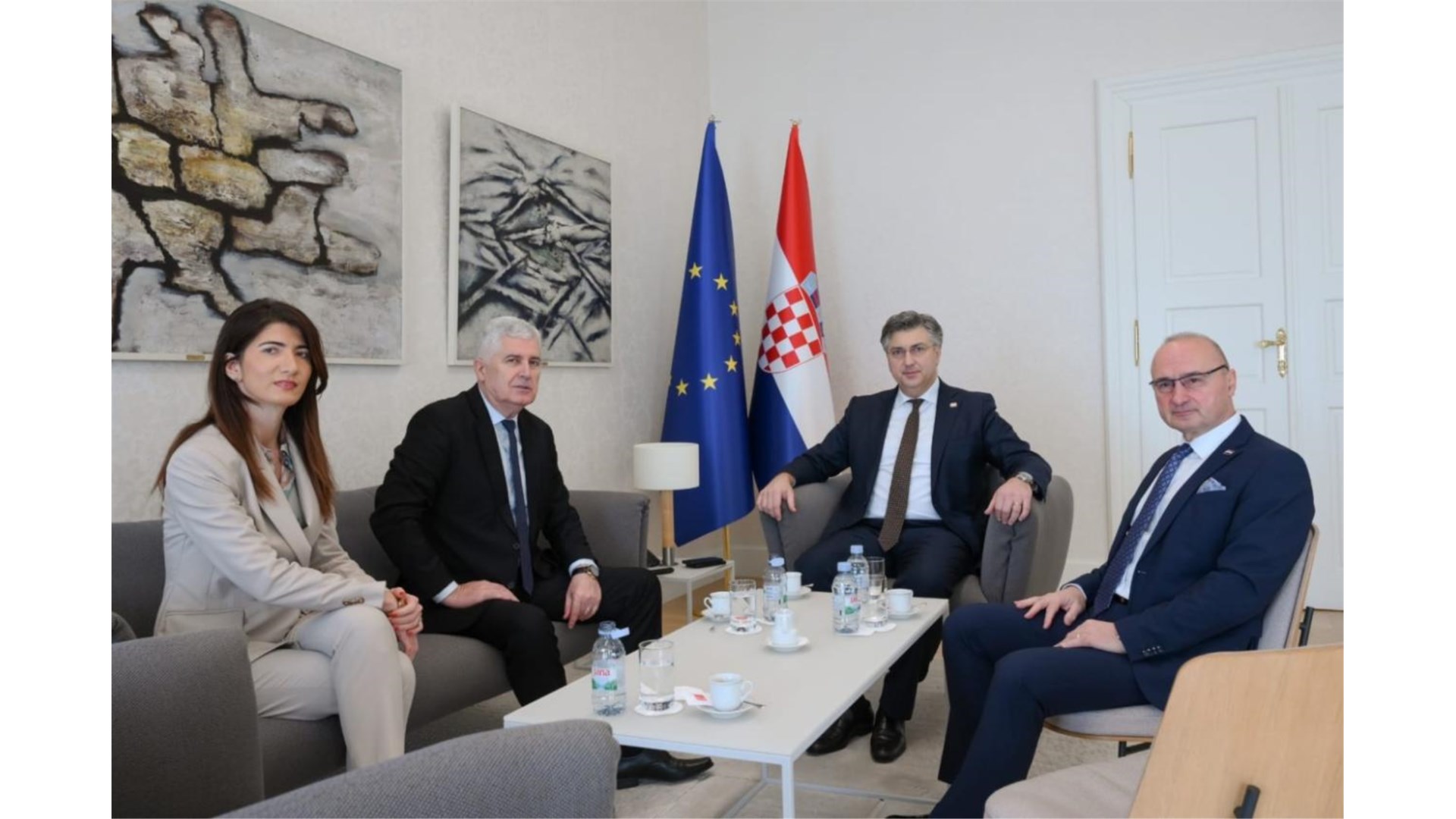 Čović razgovarao s Plenkovićem o EU putu