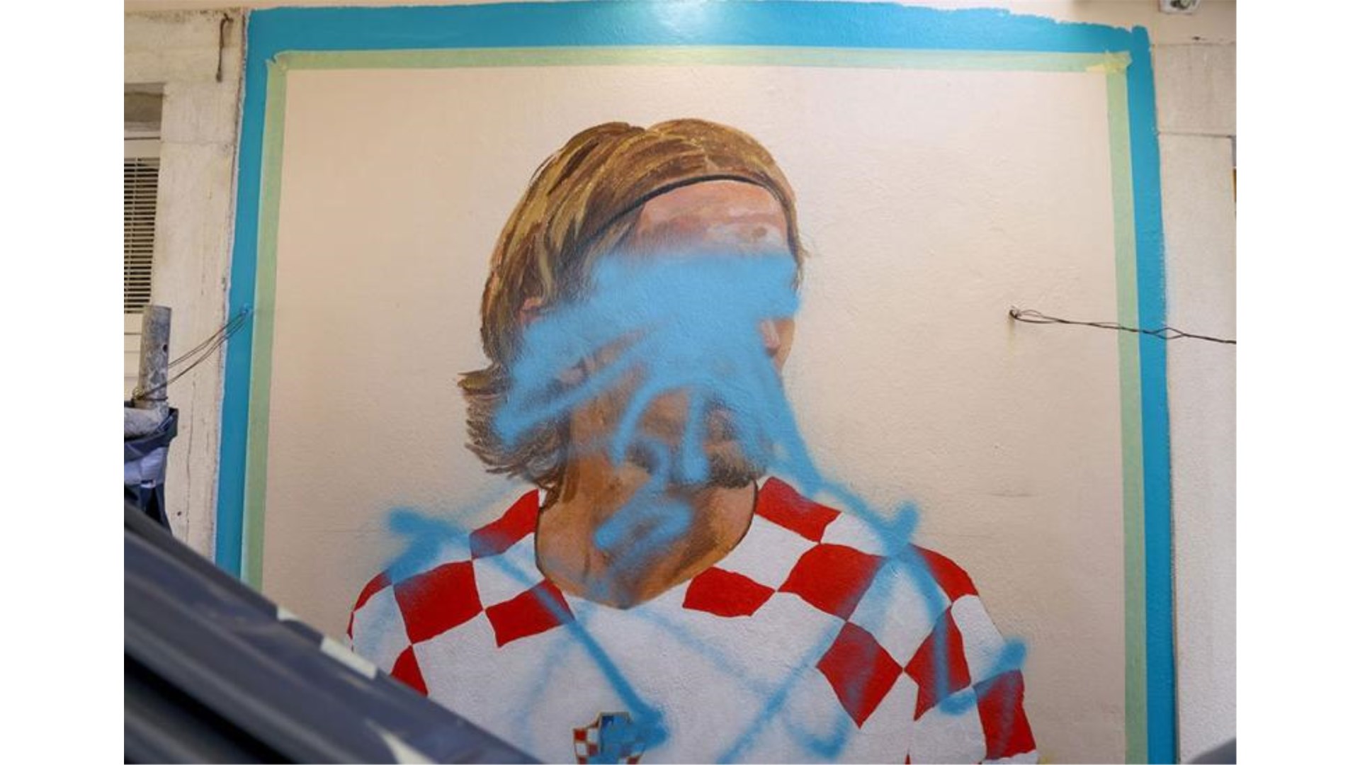 Zadar: Mural Luke Modrića uništen za manje od 24 sata 