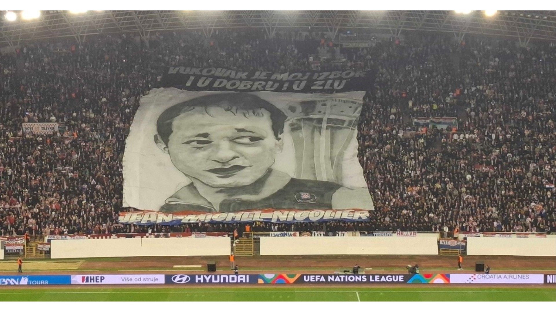 Najljepši transparent na Poljudu! Jean-Michel Nicolier, Francuz koji je dao život za Hrvatsku