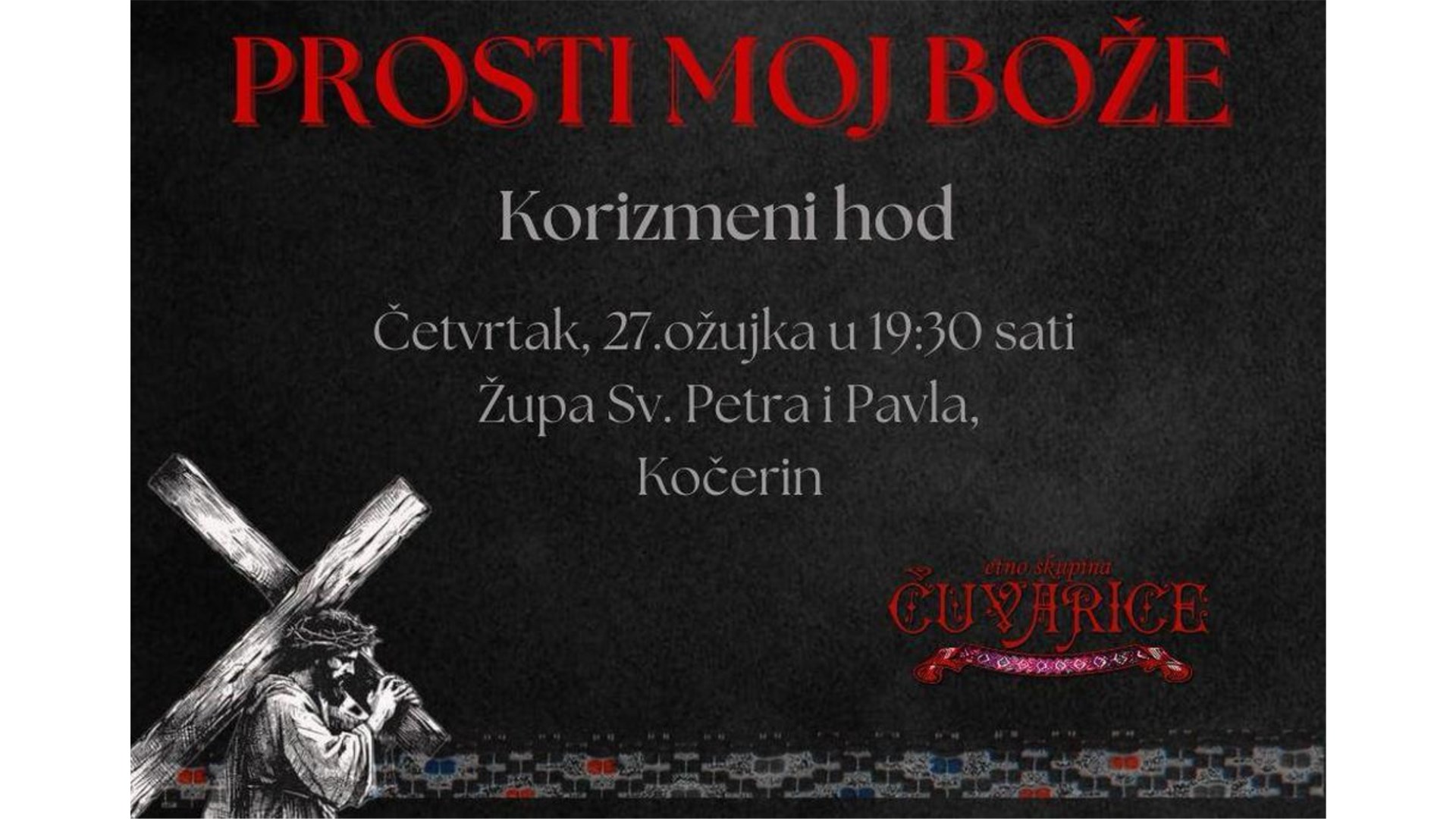 Etno skupina Čuvarice na duhovnoj turneji ''Korizmeni hod – Prosti moj Bože'' VIDEO