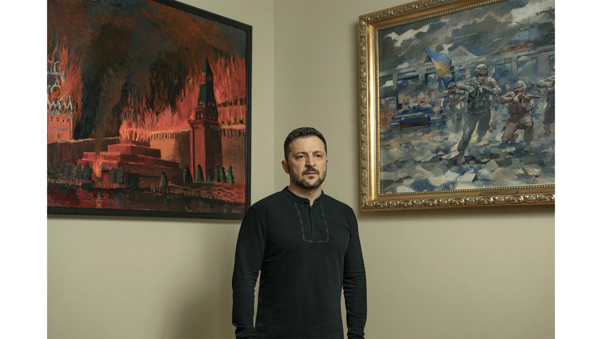 Zelenski iznad kreveta drži sliku Kremlja u potpunom plamenu! ''Ta mi je najdraža''