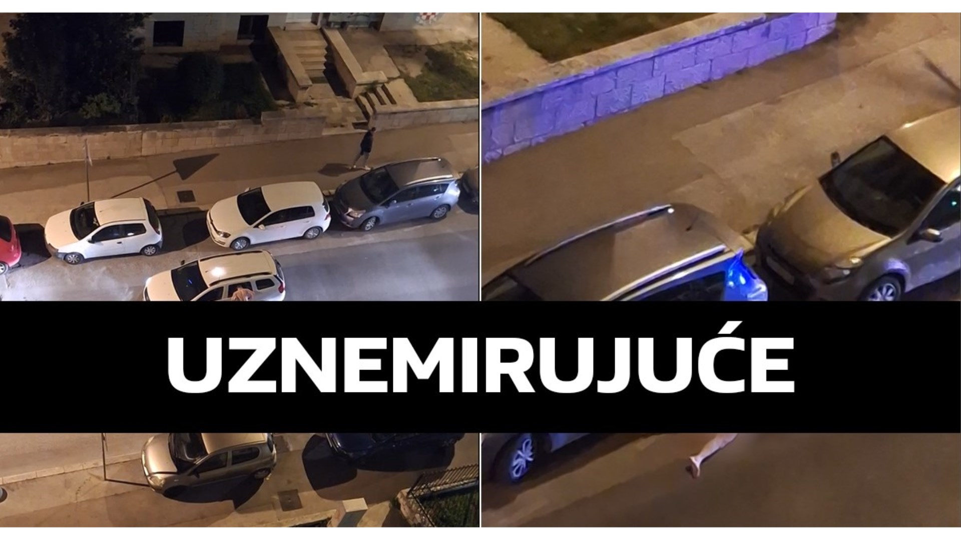 Split: Goli muškarac grizao ljude i razbijao stakla na autima glavom