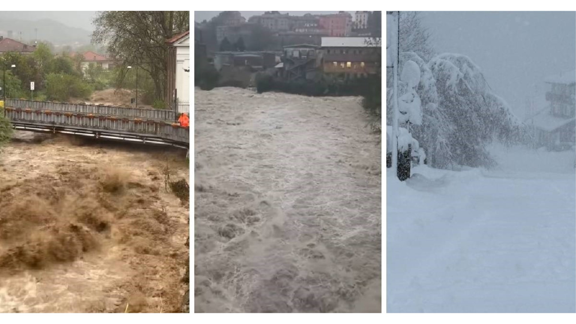 VIDEO Bujice u Italiji, mećava u Alpama, palo metar snijega. Gradovi odsječeni