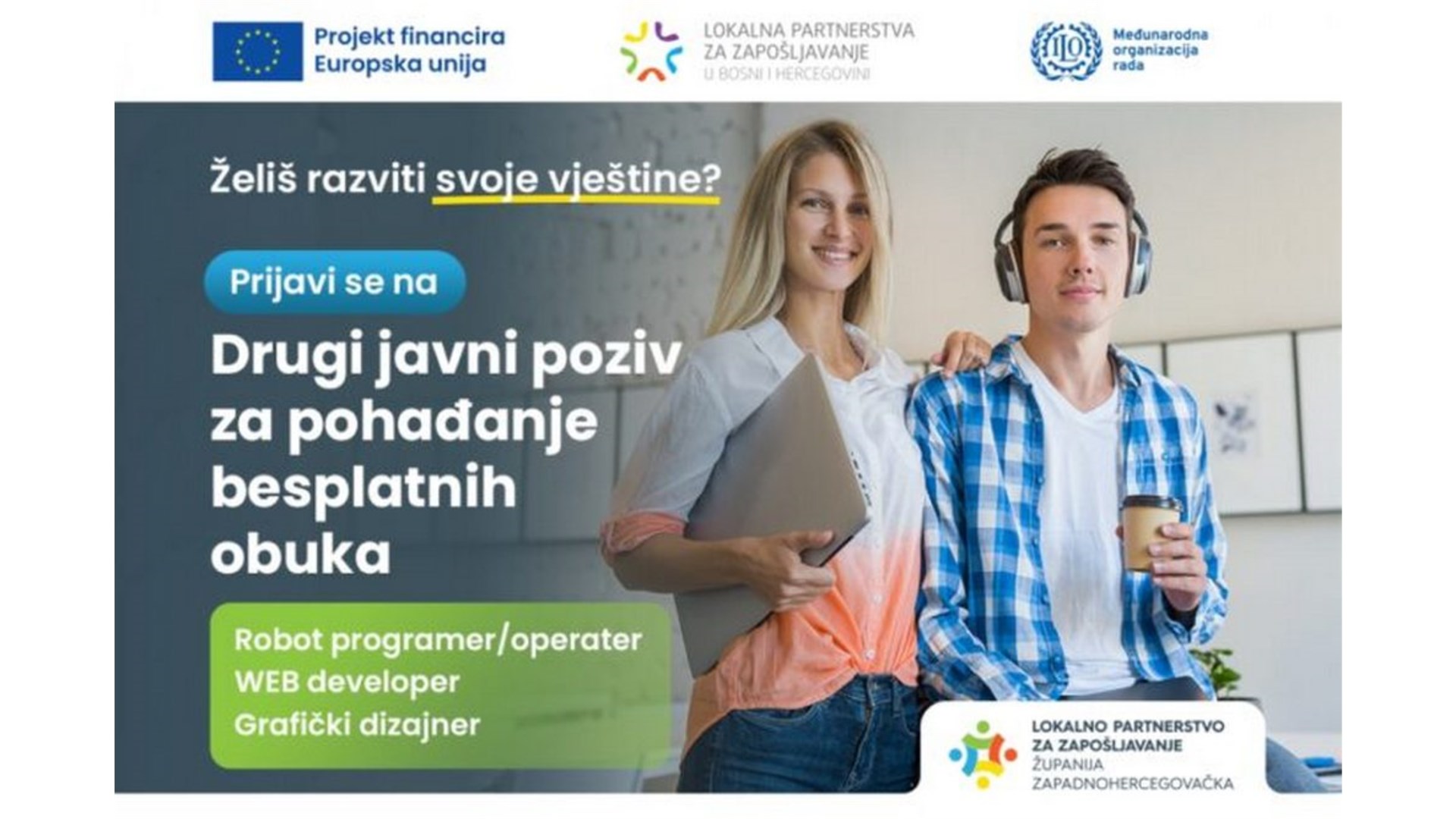 Ako ste nezaposleni, prijavite se za sudjelovanje u Programu obuke i stručnog osposobljavanja