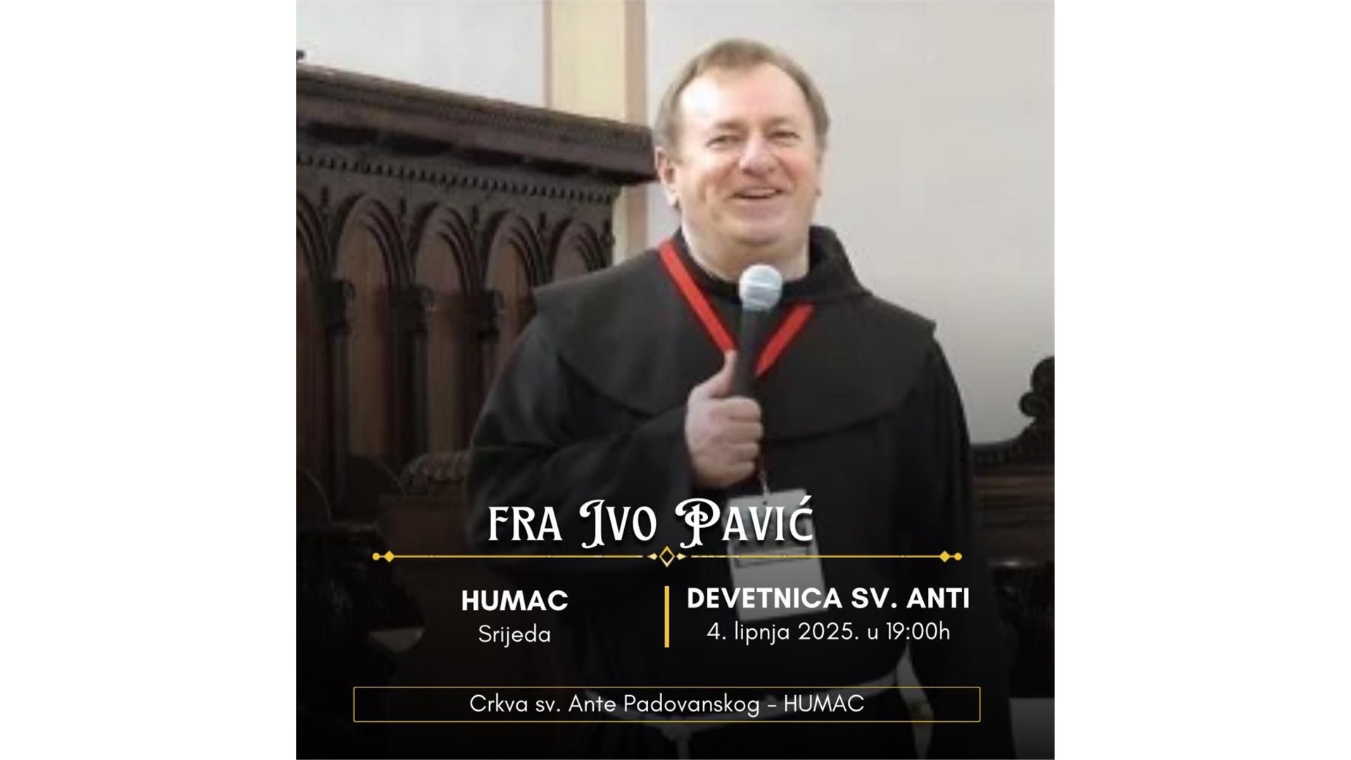 Program devetnice i proslave sv. Ante na Humcu
