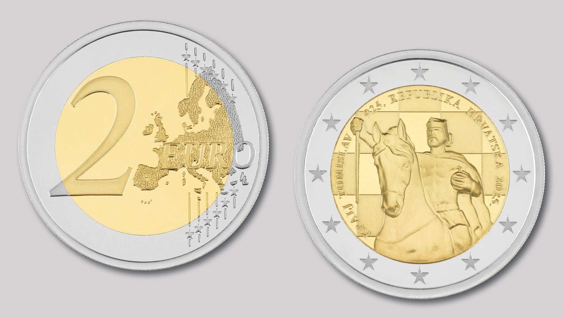 Izdaje se kovanica od 2 eura s motivom kralja Tomislava