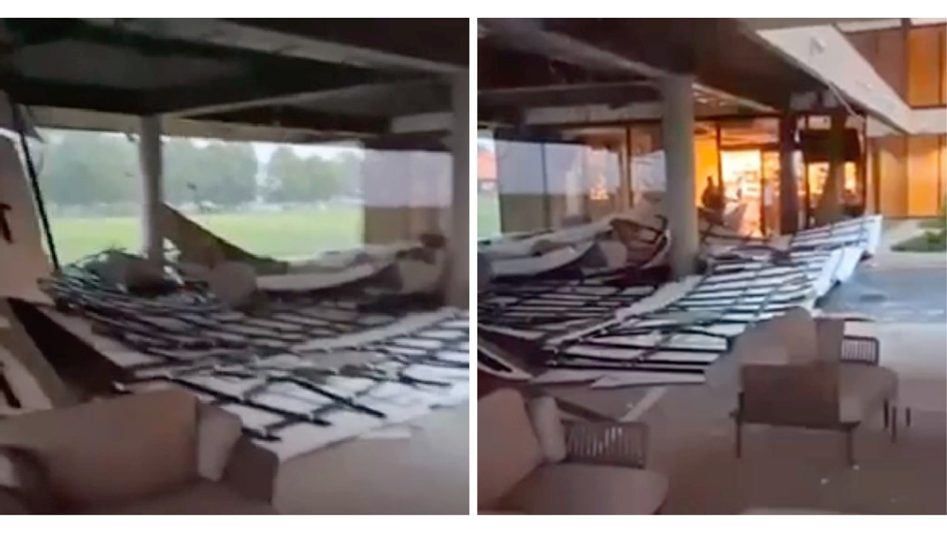 Velika oluja u Slavoniji, vjetar uništavao krovove, uništen dio hotela 