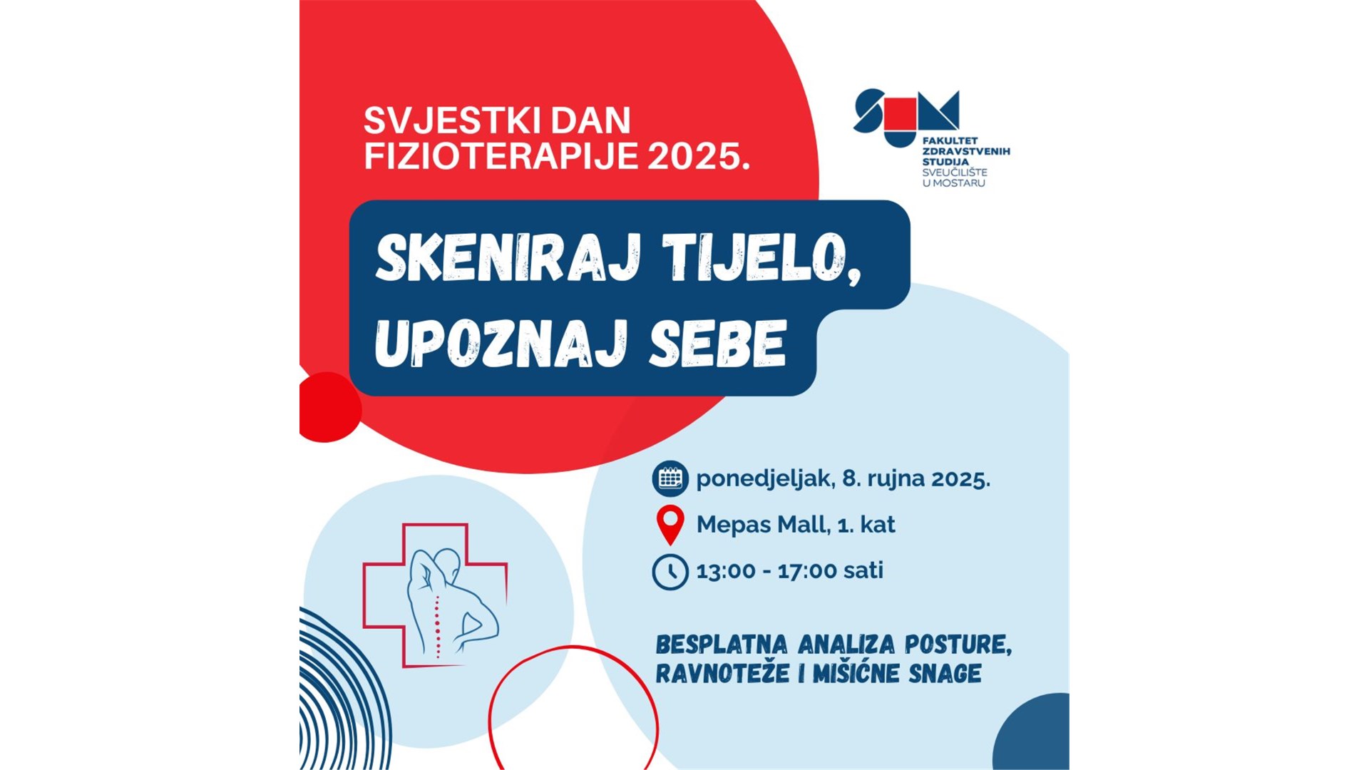 Fakultet zdravstvenih studija obilježava Svjetski dan fizioterapije 2025. nizom aktivnosti