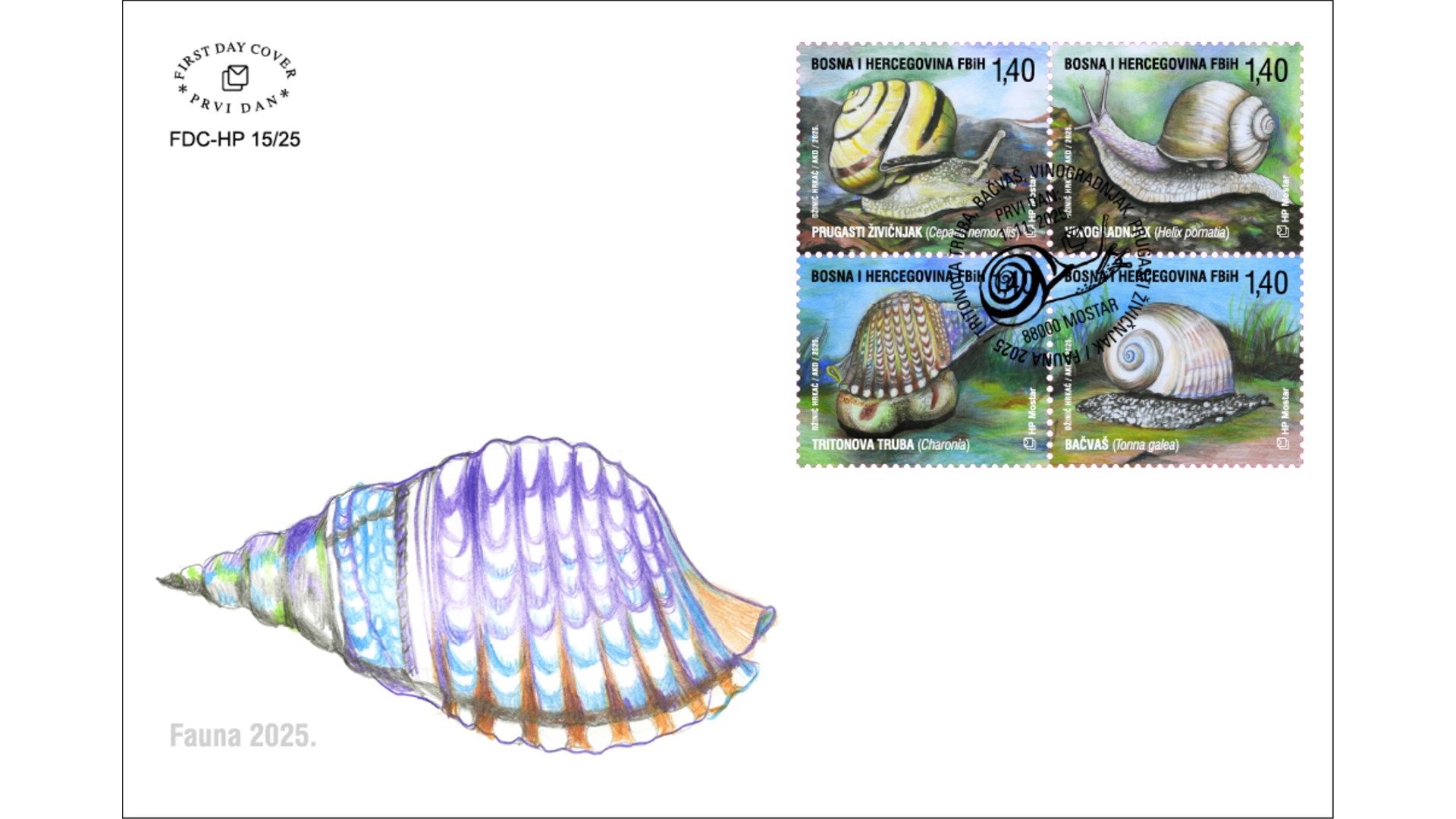 Flora i fauna na markama HP Mostar 