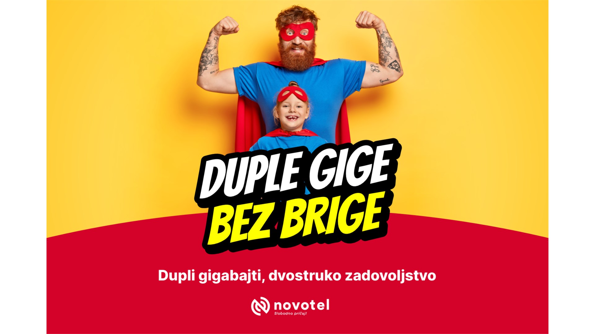 Novotel predstavlja najbolju ponudu postpaid tarifa na tržištu: Jesen uz GIGA superjunake - najmoćnije novotel tarife sada s duplo više gigabajta!