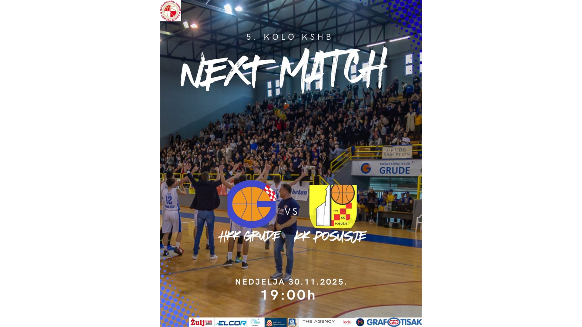 U nedjelju košarkaški derbi: HKK Grude dočekuje susjede iz Posušja