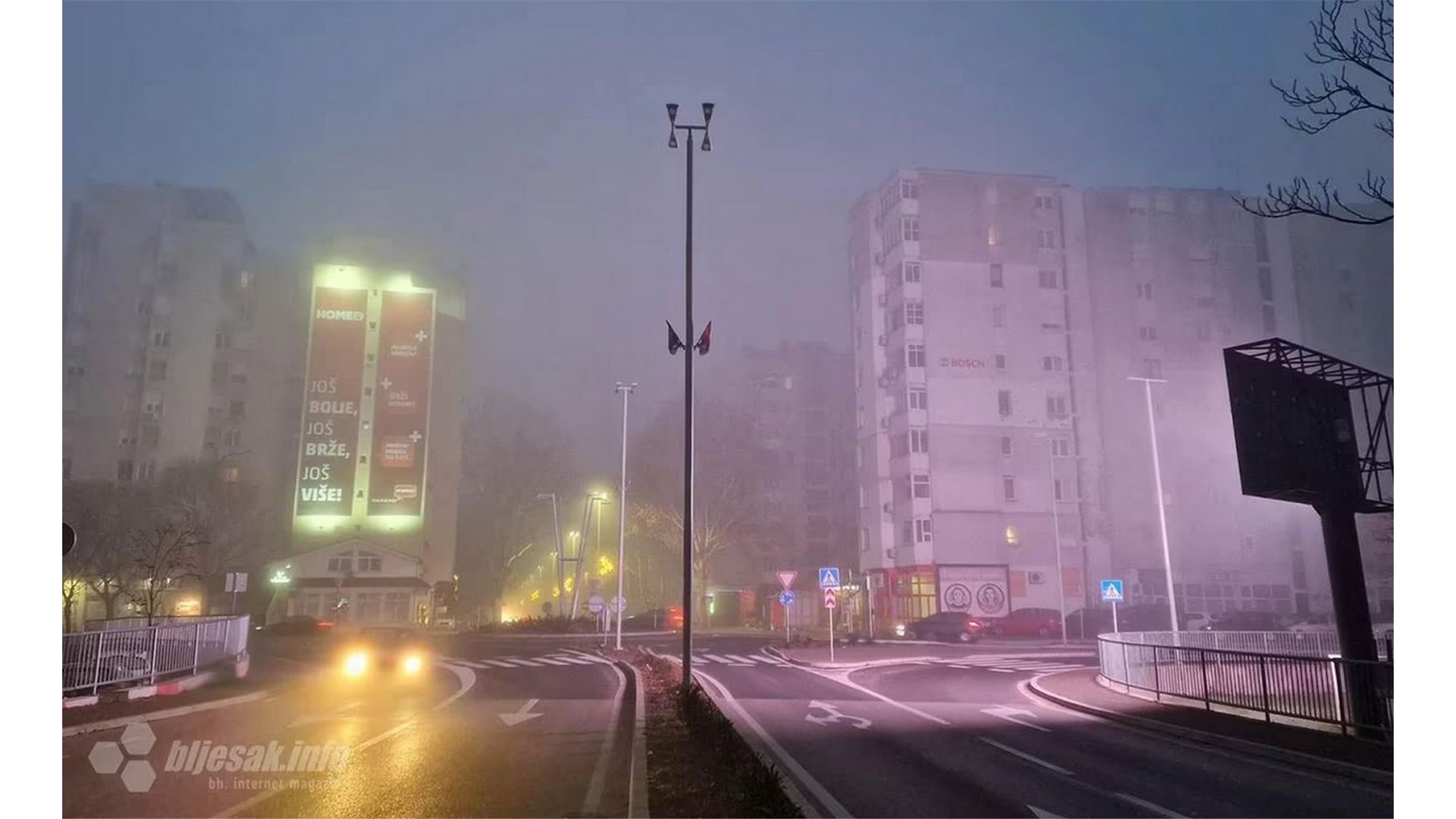 U Mostaru zrak vrlo zagađen