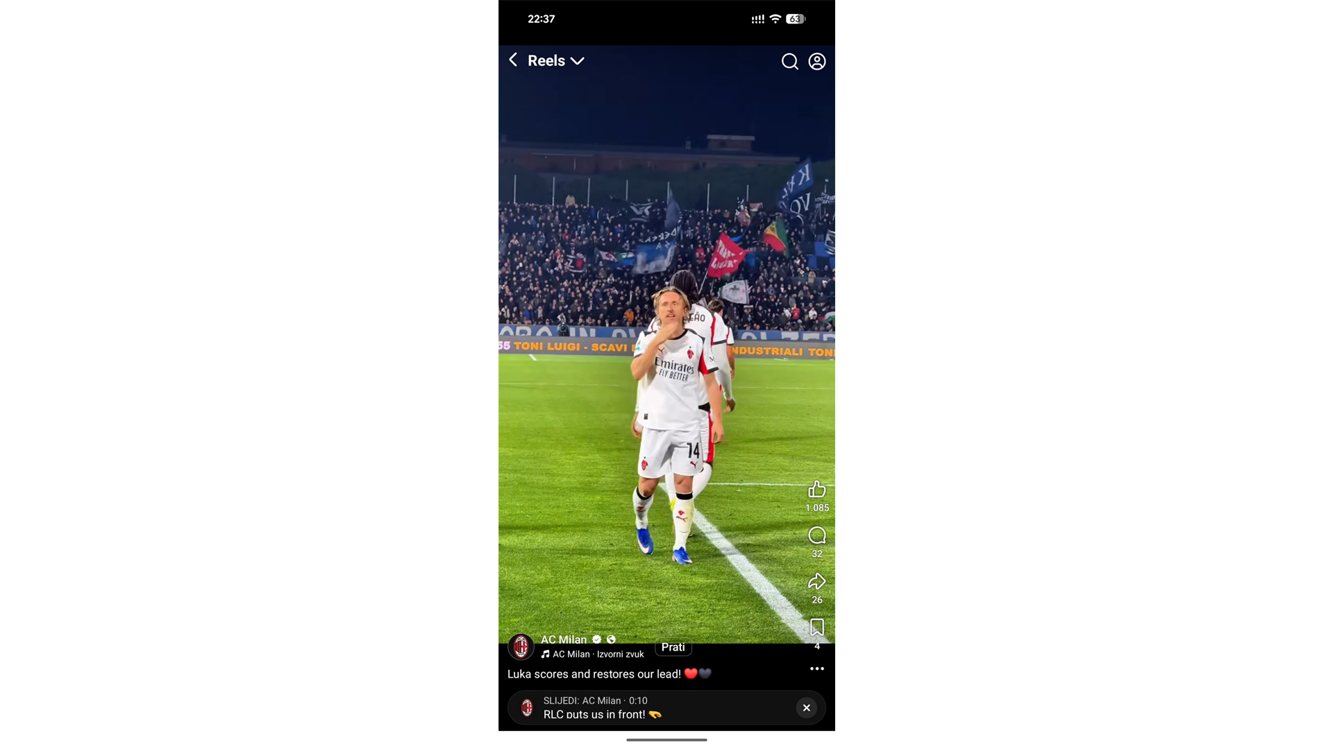 MODRIĆ JE NOGOMET! S nevjerojatnom lakoćom zabio za pobjedu Milana 