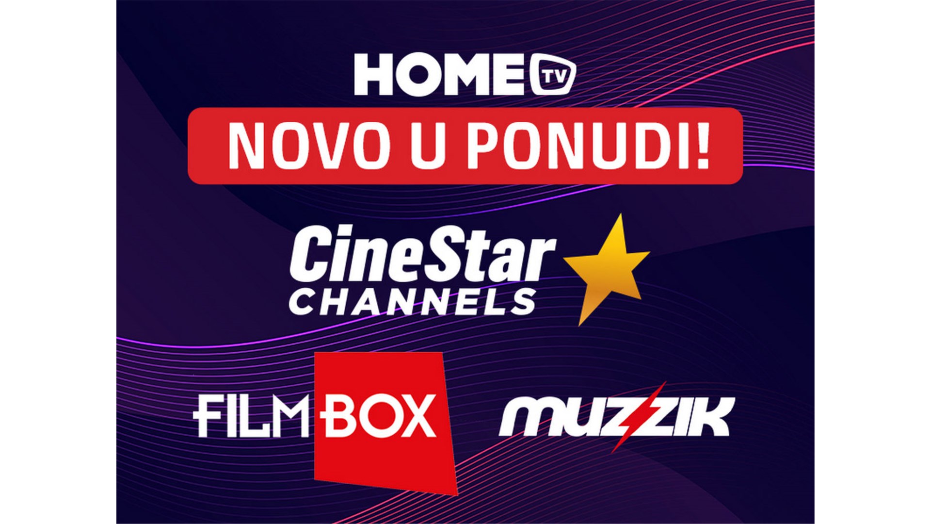 Novi filmski i glazbeni kanali na HOME.TV-u