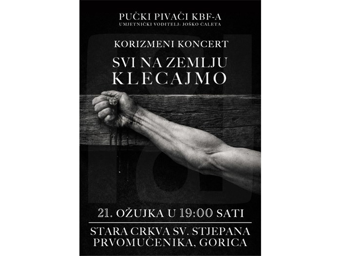 NAJAVA: Korizmeni koncert Pučkih pivača Katoličkog bogoslovnog fakulteta iz Zagreba u Gorici